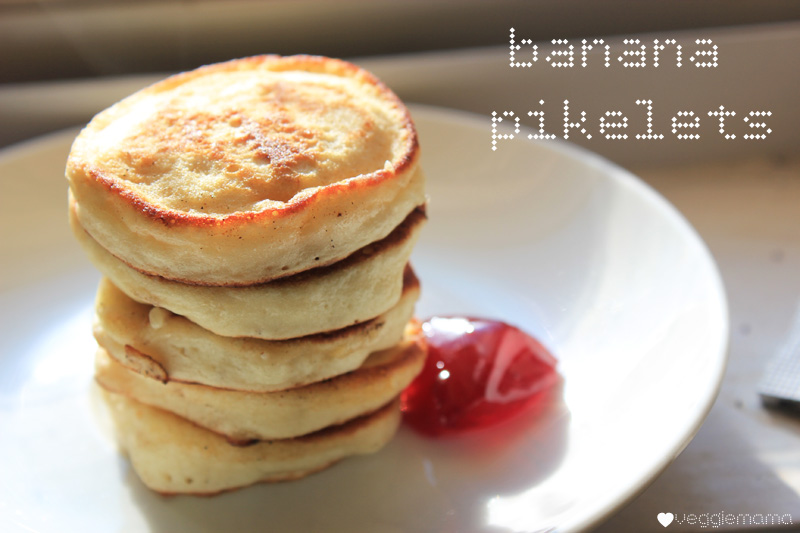 The best fluffy banana pikelets recipe | Veggie Mama