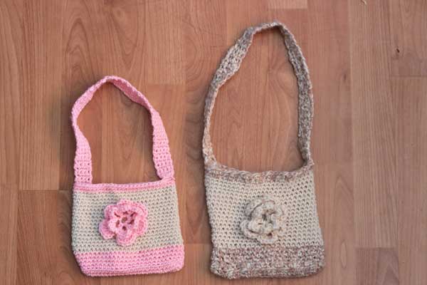 Child/'s crocheted tote