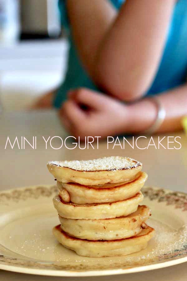 Mini Yogurt Pancakes :: The Veggie Mama