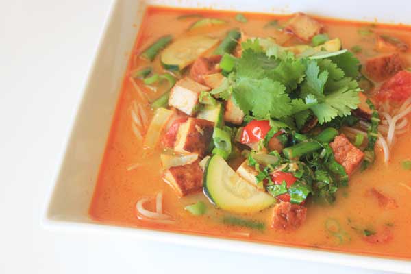Vegetarian soup: This fresh and fragrant thai soup for one takes less than 10 minutes and is packed with flavour.