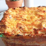 "Meaty" vegetarian lasagne for the nostalgic among us! / theveggiemama.com