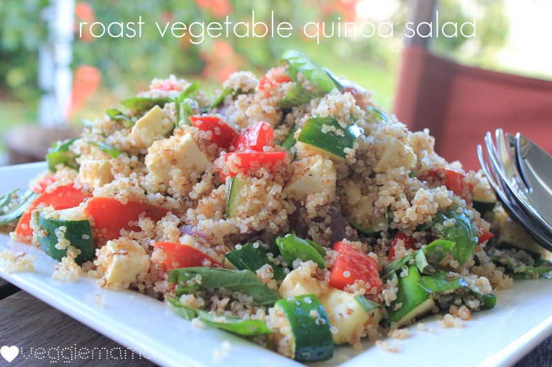 summery roast vegetable and quinoa salad recipe | Veggie mama