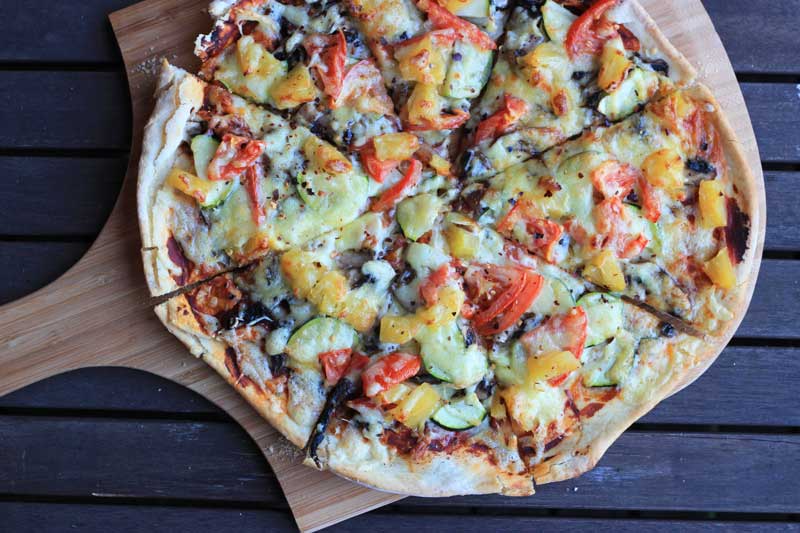 Honey Wholemeal Pizza Crust recipe | Veggie mama