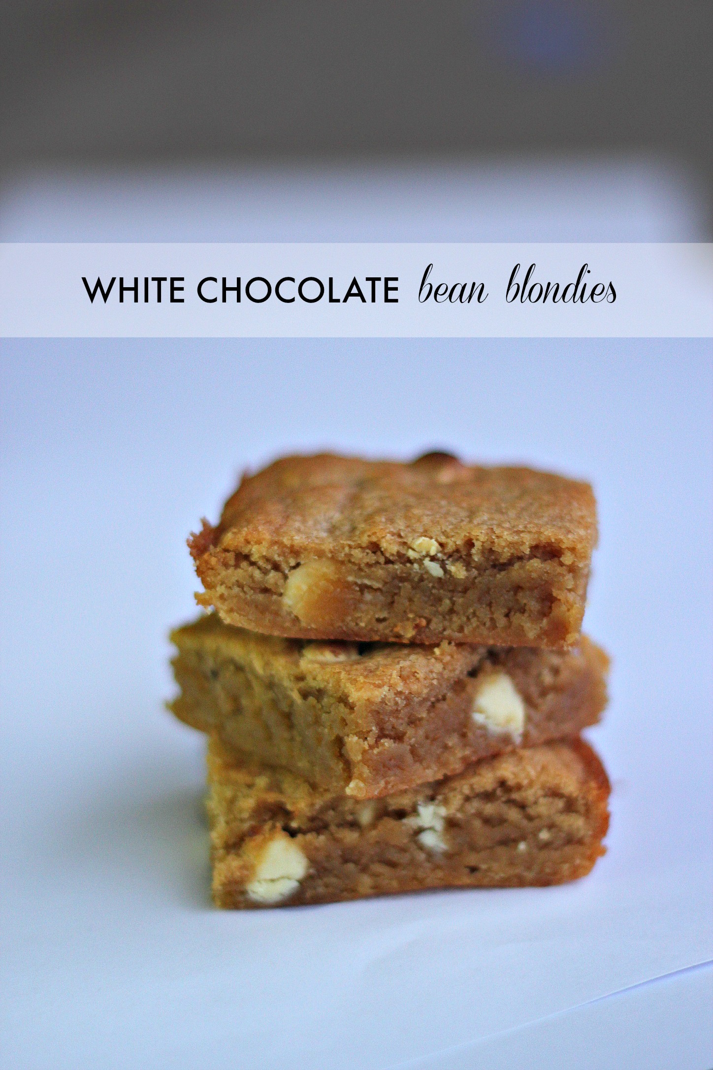 Beans In a white chocolate blondie Of course! Extra nutrition that you can't even taste.