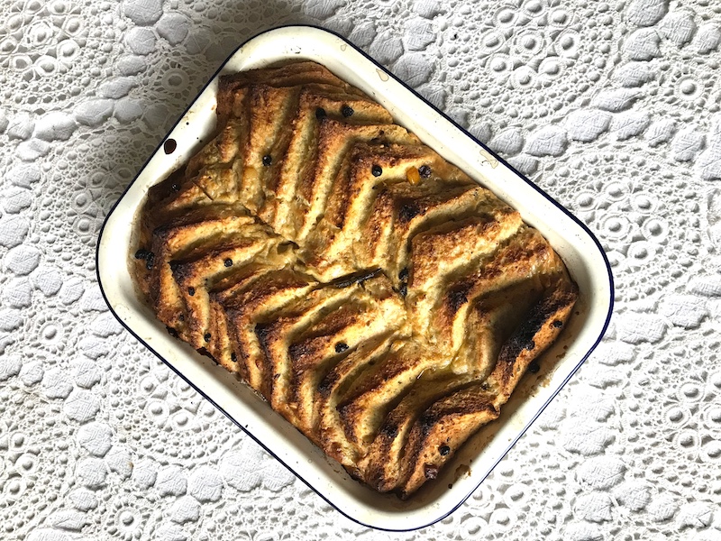 Spiced eggnog bread and butter pudding | Veggie Mama